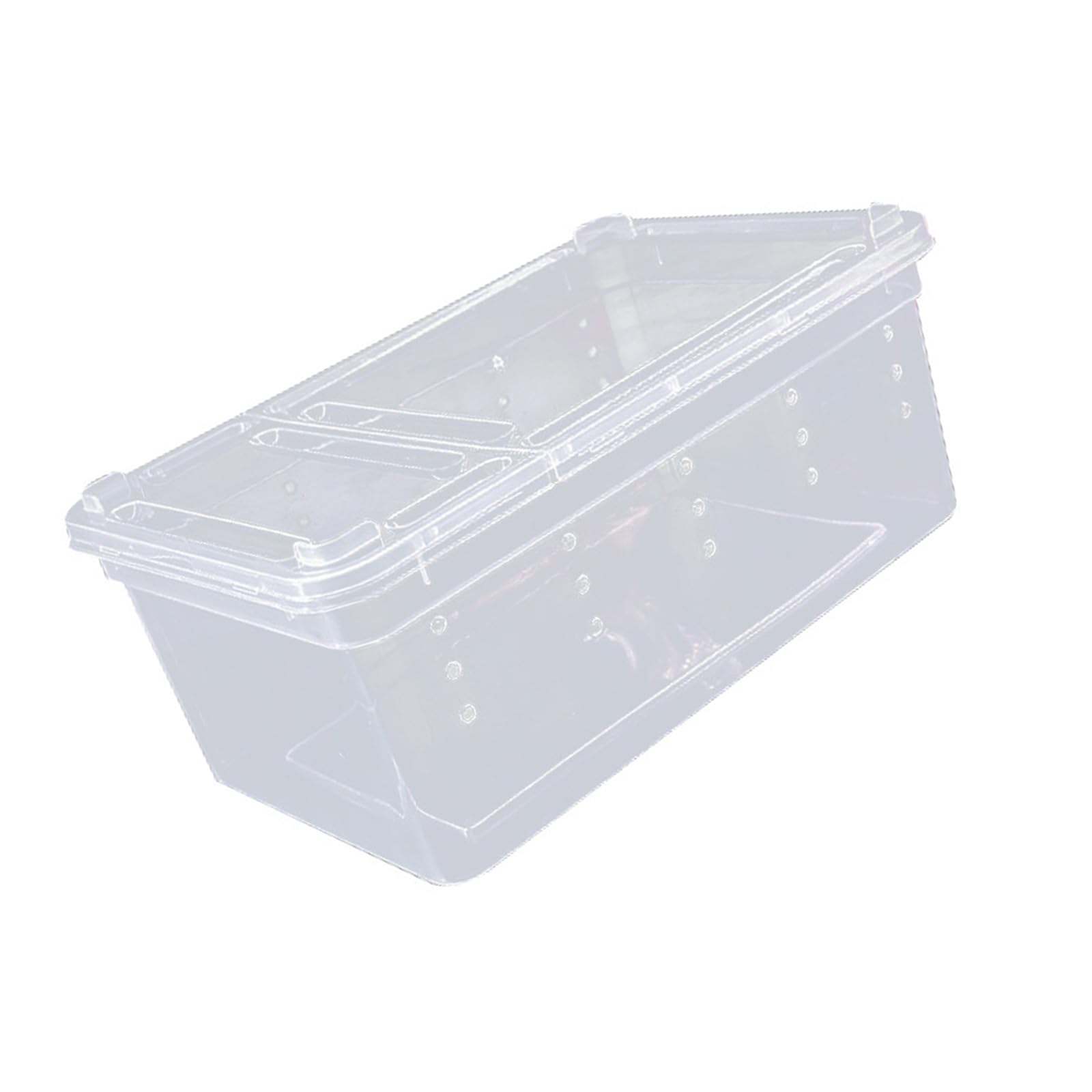 MURYE Reptiles Enclosure Spacious Removable Lid Feeding Basin & Ventilated Holes Design Reptiles Tanks Box Including Feeding Port