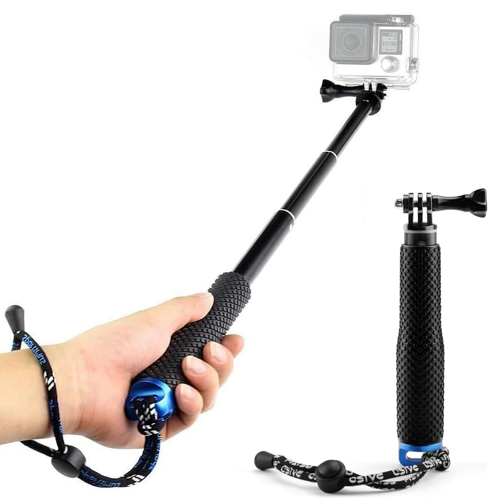Voarge Teleskopowy kij do selfie 19" do GoPro/Insta360/X3/One i innych kamer Action Camera