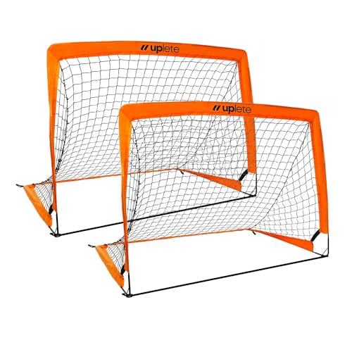 Portable Soccer Goals – Set of 2 | Durable, Easy-to-Set-Up Kids Soccer Nets for Backyard & Outdoor Play | Ideal Gift for Young Soccer Players