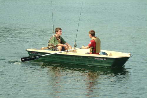 SUNDOLPHIN Sun Dolphin American 12 Jon Fishing Boat (Beige/Green, 12-Feet) - Thumbnail 5