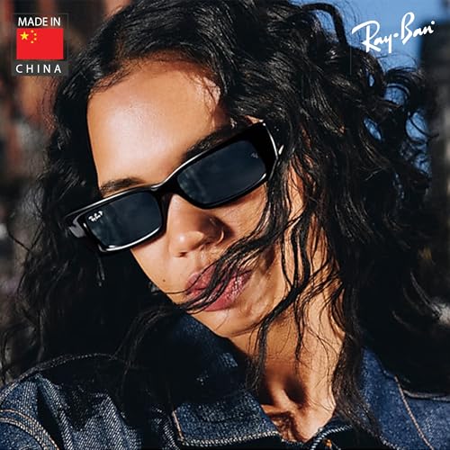 Image of Ray-Ban RB4425 TERU BIO-BASED Rectangle Shaped Sunglasses for Men & Women with Official RAYBAN Eyewear Kit