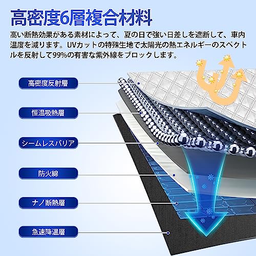 CARVANTA シエンタ MXP系 サンシェード 8PCSセット