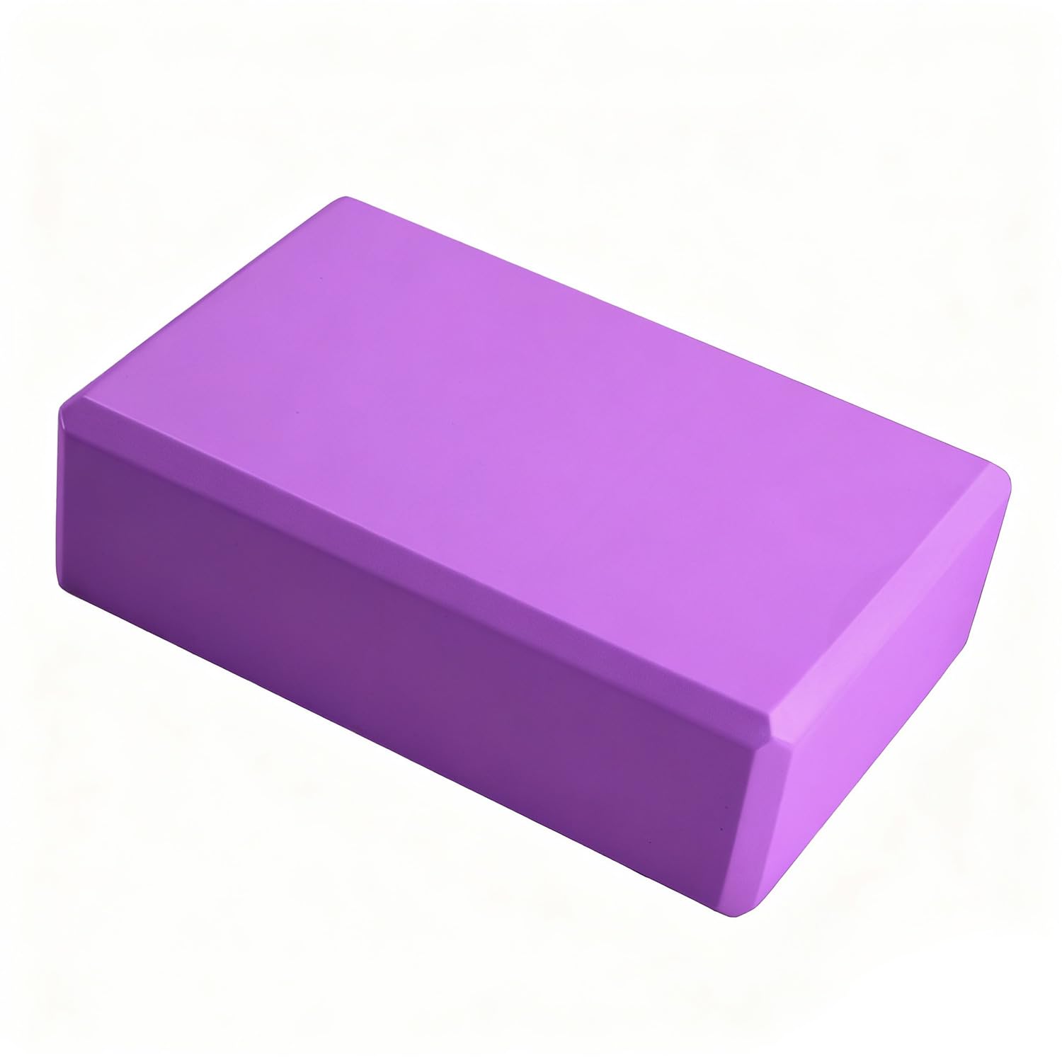Yoga Block - Anti-Slip Foam Gym Bricks for Pilates, Stretching & Fitness, Fitness Yoga Bricks, Lightweight, Durable & Travel-Friendly Yoga Accessories for Exercise & Practice (Purple)
