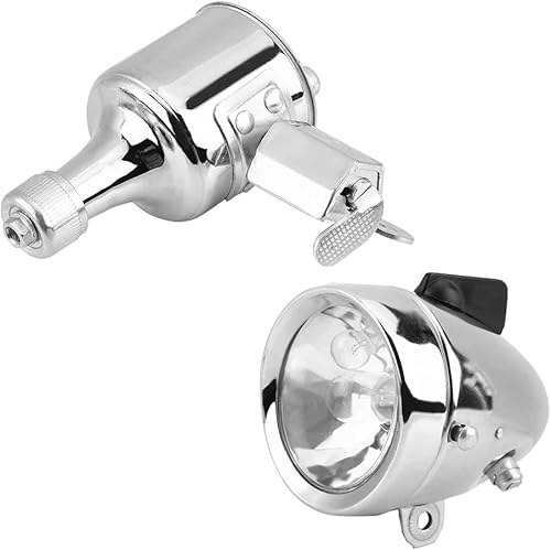 Miniatura 6 de ANGGREK Kit de faros delanteros, 12 V 6 W, generador de fricción, dínamo, faro trasero, kit de repuesto para bicicleta motorizada