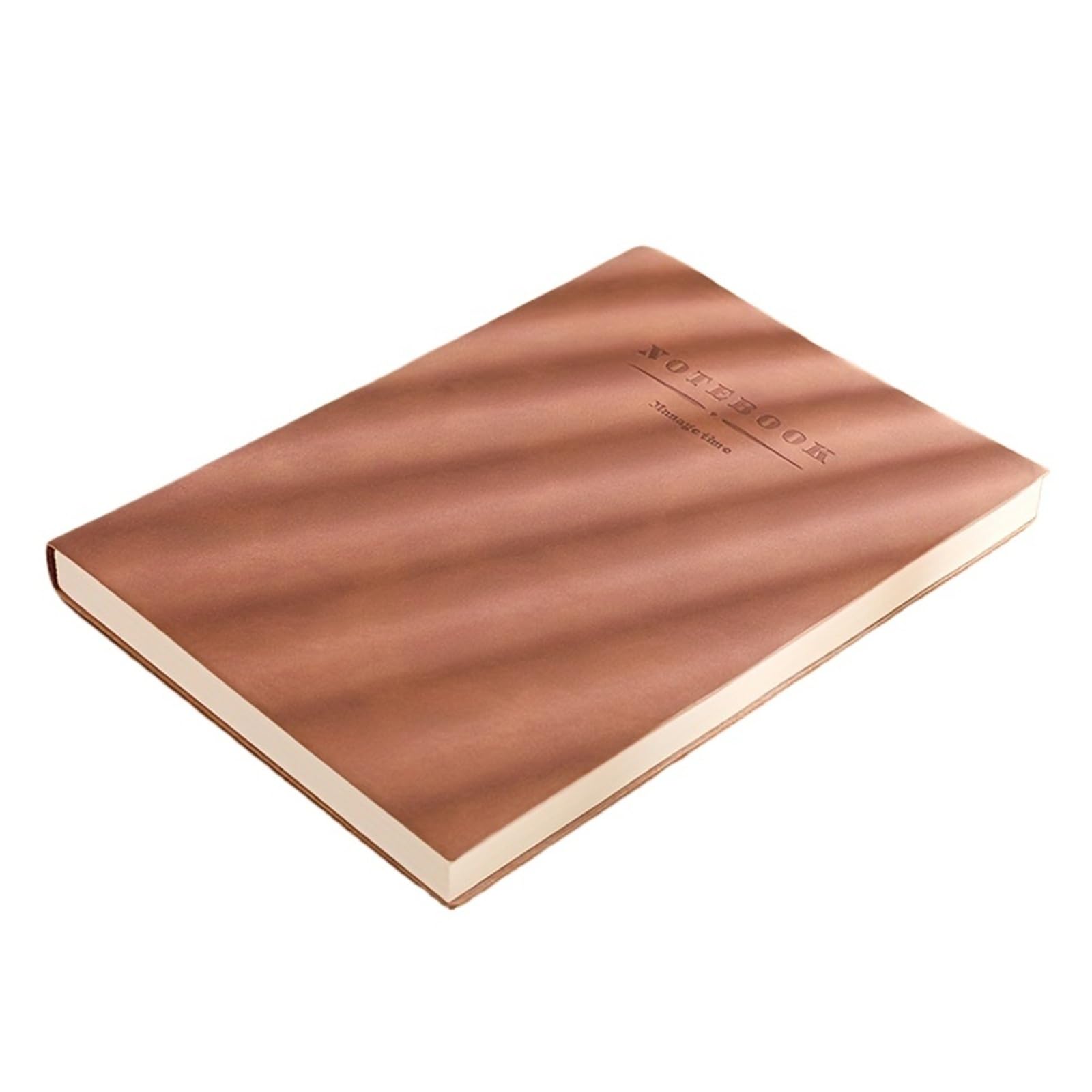 Quaderno combinato in morbida pelle, diario personalizzato con copertina morbida e segnalibro, blocco note portatile for riunioni di lavoro e uso in ufficio(Khaki)