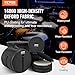 VEVOR 5-Piece Drum Bag Kit, Durable 1680D Oxford Material, Cushioned Cases with 1.5m Removable Shoulder Strap and Carry Handles, Collapsible, Fits 22'' Bass, 12''/13''/16'' Toms, 14'' Snare