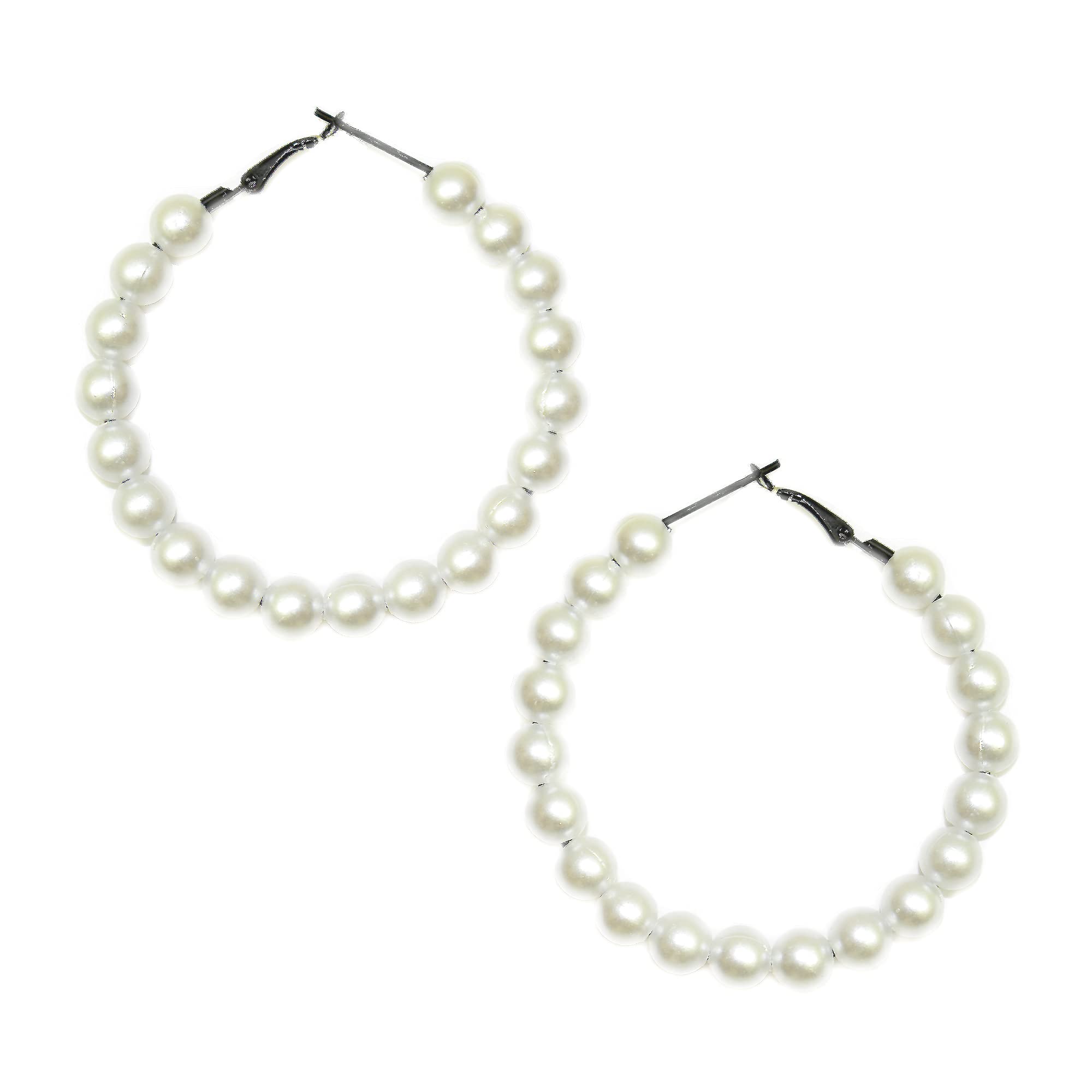 KALAVISTAAN Jewellery Bali With White Pearl Rround Earrings for Girls and women Beads Metal Hoop Earring (B0BVVN6HT2) Amazon Price History, Amazon Price Tracker