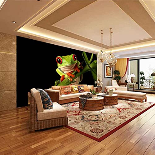 Peinture murale auto-adhésif grenouille 3D poster geant toile de salon - 6