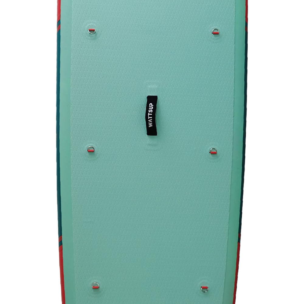 Wattsup - SUP Stand Up Paddle nadmuchiwany F12 12' - 366x84x15 cm Dropstitch - Zestaw kompletny: Wiosło, Smycz, Pompa, Torba transportowa - Do 150 kg - Niebieski