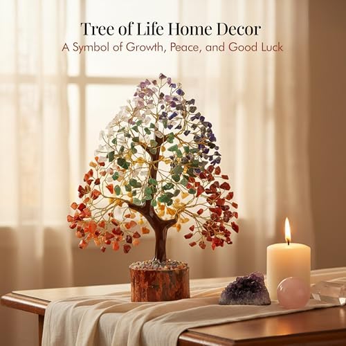Crocon® The Original 7 Chakra Crystal Tree of Life, Birthday Gifts for Women & Men | Healing Crystals, House Office Decor Tree - Sister, Gifts for Mom, Her House Warming Gift | Women Unique Gift Idea - View 4
