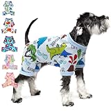 Dog Pajamas Spring Summer Dog Clothes for Small Medium Dogs Girl Boy Cute Soft Puppy Pjs Clothes Doggie Onesies Cat Pet Jammies Outfit (Large)