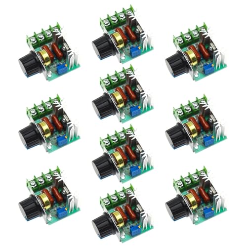 10Pcs 25A PWM AC Motor Speed Control Controller 2000W Variable Voltage Regulator 50-220V
