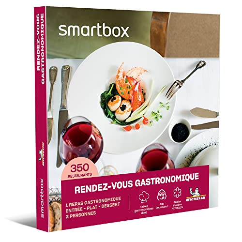 Smartbox - Coffret cadeau Rendez-vous gastronomique - Idée cadeau gourmet - Un repas gastronomique pour 2 personnes