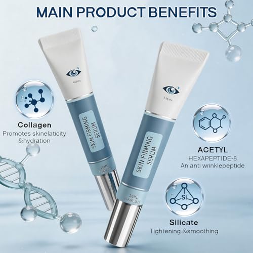 Addong Instant Firming Eye Serum, Anti-Aging Formula for Under Bags, Dark Circles, Wrinkles, Fine Lines & Crow's Feet Instantly, Visibly Improves for Bags Dark Circles Treatment, Firming Eye Cream, 2 Pack
