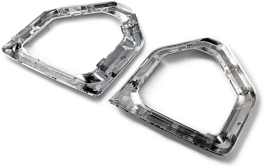 Astra Depot Chrome Trim Cover Surround Fog Lamp Light Bezel Compatible for 2019-2022 GMC Sierra 1500 Denali SLT AT4 GM1039259 84528059 GM1038259 84528058