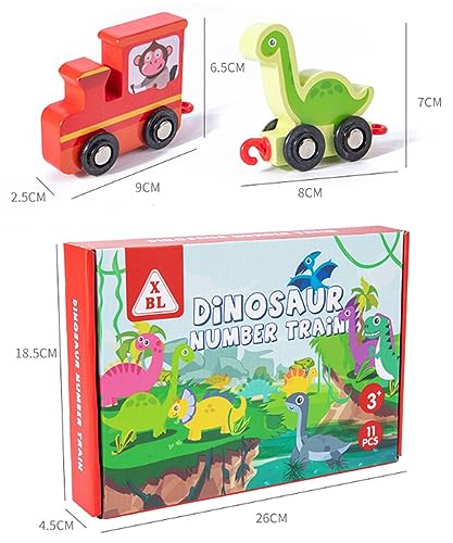 Dinosauri Trenino Legno Giocattolo,Giocattoli