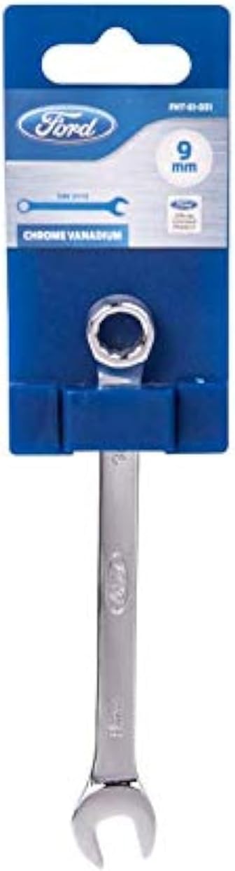 Ford Tools Heavy Duty Chrome Vanadium Combination Metric Spanner, Silver, 9 Mm, Fht-Ei-051
