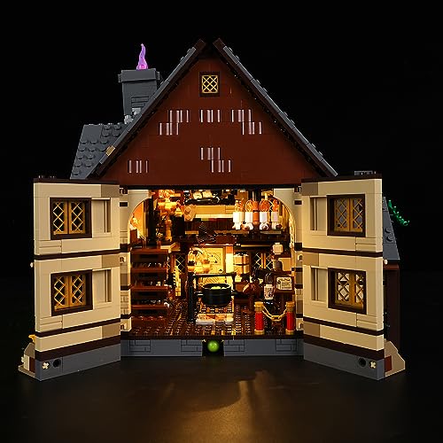 Kyglaring LED-Beleuchtungsset für Lego-21341 Ideen Disney Hokus Pokus: Das Haus der Sanderson-Schwestern - für Lego-Bauklötze Modell - nicht im Lieferumfang enthalten Das Modell-Set (RC-Sound Version)