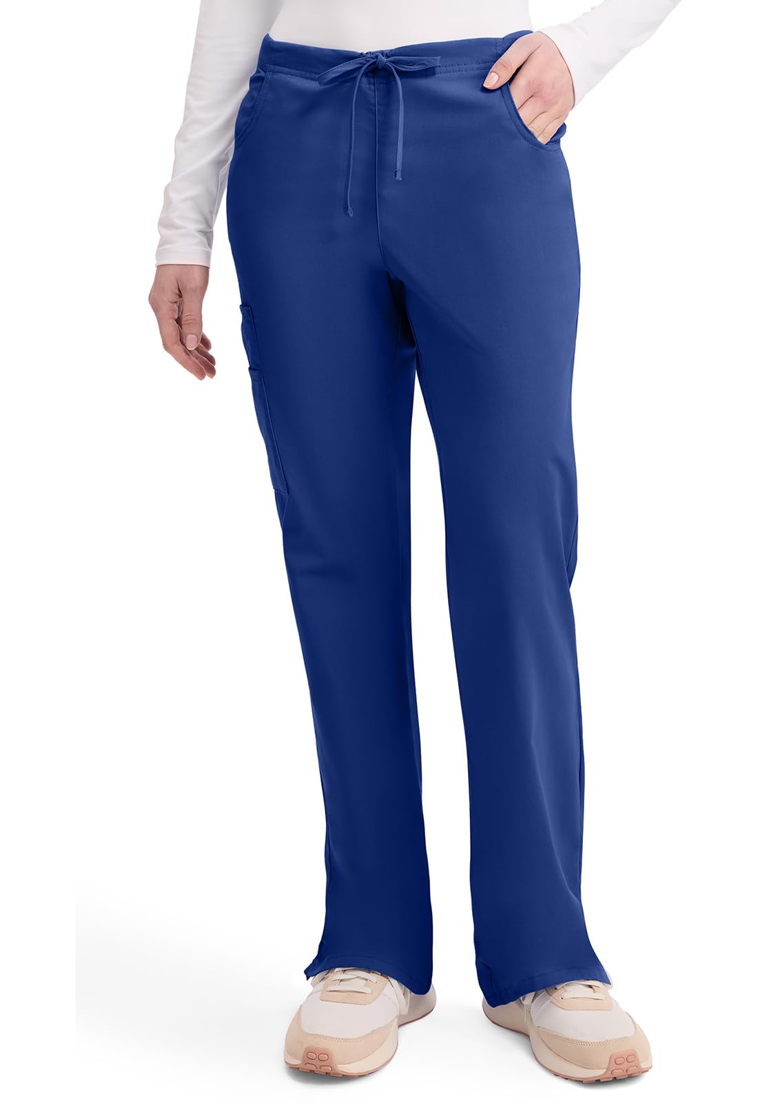 Dickies Scrubs for Women - Flare Leg Cargo Scrub Pants with Drawstring Waist & 6 Pockets, Medical Uniform - 86206