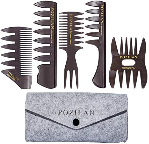 Amazon.com : Baasha Quiff Styling Comb, Professional Hair Comb Set For ...