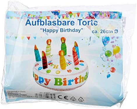 Nadmuchiwany tort "Happy Birthday", 26 cm D