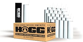 Hogg 30oz Sublimation Tumbler Blank (25 Pack), 30 oz Sublimation Tumbler, Stainless Steel Cup with Lid and Straw, Vacuum Insulated Double Wall Bottle, Leak Proof Travel Cup