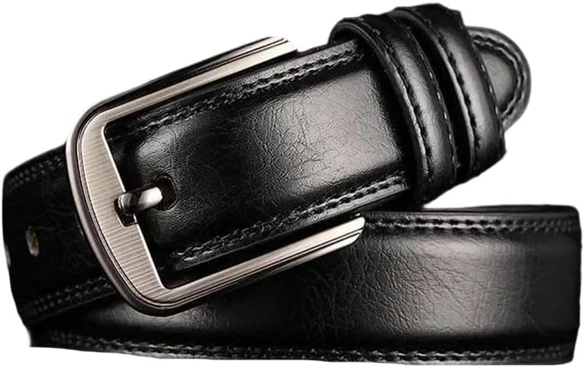 Men's Genuine Leather Business Belt Designer Waistband Pin Buckle Casual Jeans Accessories For Adults