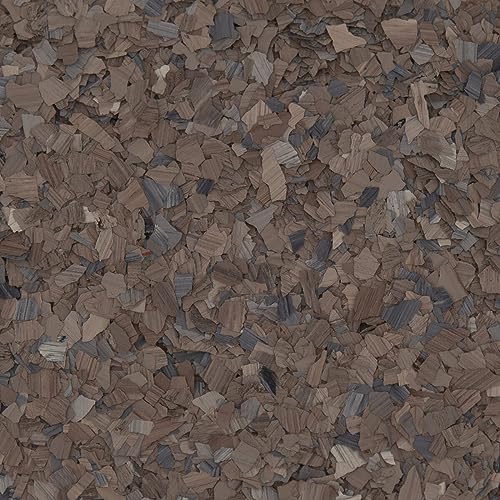SIMIRON 40 lb Box Decorative Chip Stone Flakes for Epoxy Floor Coating Protection/Enhancement for All Surfaces - for Garages, Basements, & More (Garnet)