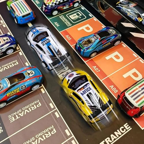Image of 48PCS Die Cast Pull Back Cars,Metal Toy Cars,Bulk,Unisex,Non-Riding Toy Vehicle,Ideal for Boosting Vocabulary,Coordination,and Imagination,Safety Test Approved,Multi Color