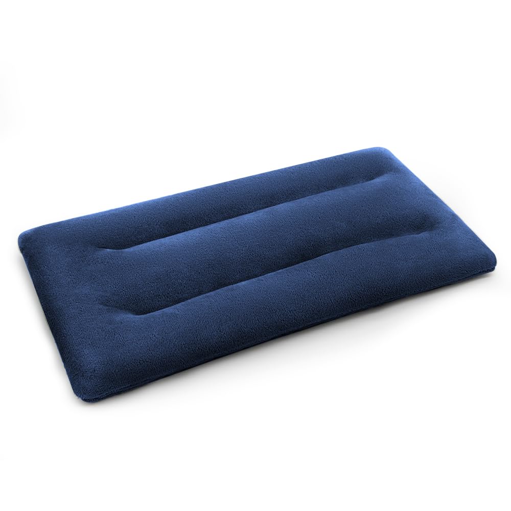 Microwave Heating Pad 6 x 12 Small Heating Pad Microwave, Microwave Bean Bag Heating Pad for Neck and Shoulders, Moist Heat Pack Pillow Warm Compress for Knee, Muscles, Joints, Wrist (Dark Blue)