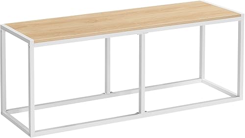 Miniatura 9 de HOOBRO Banco de comedor, banco de mesa de 47.2 pulgadas, banco de cocina de estilo industrial, marco de acero, fácil de montar, para cocina,