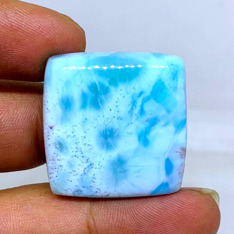 Larimar authentique 28x27mm gemme de qualité supérieure pour joaillerie