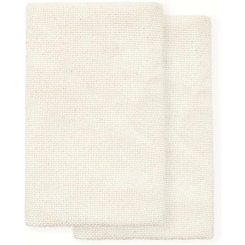 Hand U Journey 2Pcs 26.3''x19.6'' Needlework Fabric Monk's Cloth for Rug-Punch/Punch Needle Cover