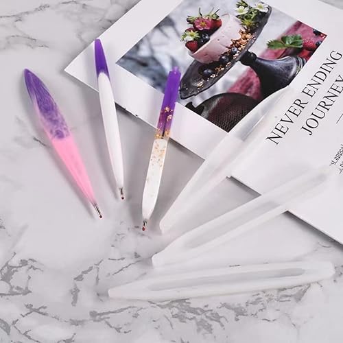 Miniatura 2 de 6 moldes de resina para bolígrafo, moldes de silicona para bolígrafo, molde de fundición epoxi, molde en forma de bolígrafo para resina epoxi,