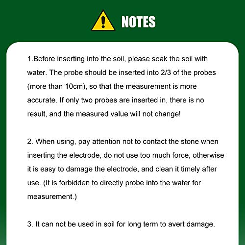 Ajcoflt Medidor de PH do solo 3-em-1 Kits de teste de solo Medidor de luz de umidade de pH para jard