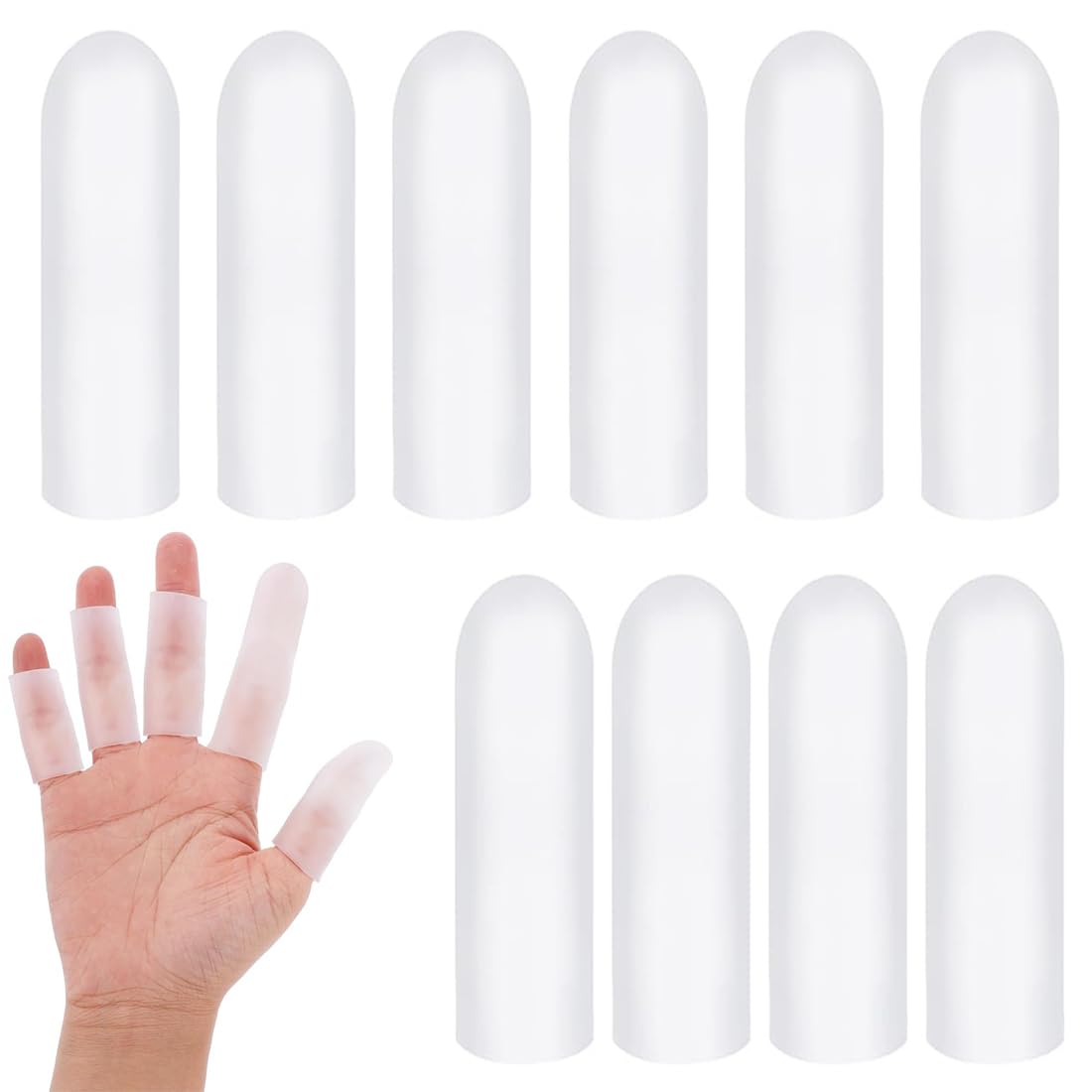 ZKGYUS 20pcs Protège-doigts En Gel Respirant – Silicone Souple, Pour Sport, Bricolage Et Douleurs Articulaires