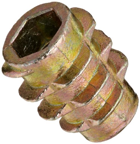 E-Z Lok Threaded Insert, Zinc, Hex-Flush, #10-32 Internal Threads, 13mm Length (Pack of 50)