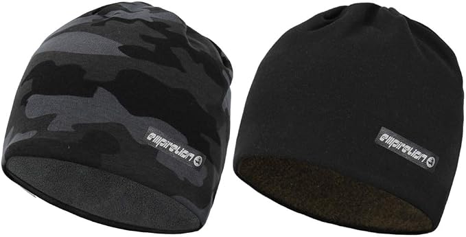 EMPIRELION Fleece Lined Skull Cap Beanie, Winter Warm Watch Cap Men Women