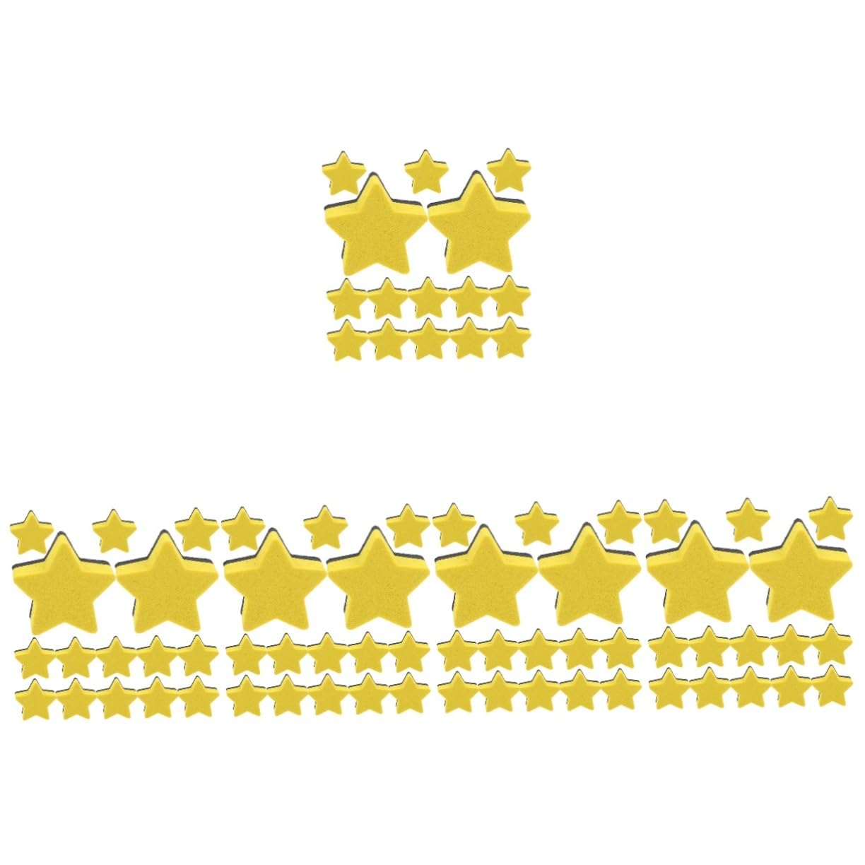 HOMSFOU 5 Series Borrador De Pentagrama Borrador De Pizarra Borradores Magnéticos Para Pizarra Tabla De Borrado En Seco Yellow Tela De Fieltro 15 Piezas X 5