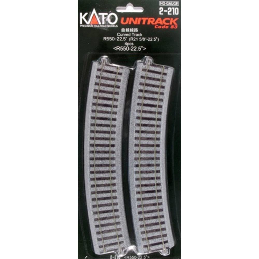 Amazon | KATO HOゲージ 曲線線路 R550-22.5° 4本入 2-210 鉄道模型