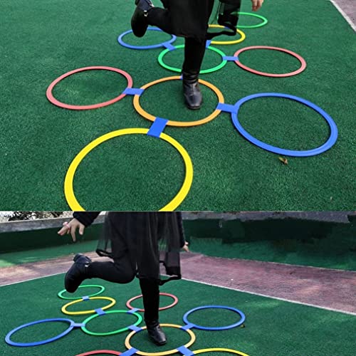 Hopscotch Ring Game Multi-gekleurde plastic ringen en connectoren voor binnen- of buitengebruik Creative Play Set voor… - Image 8