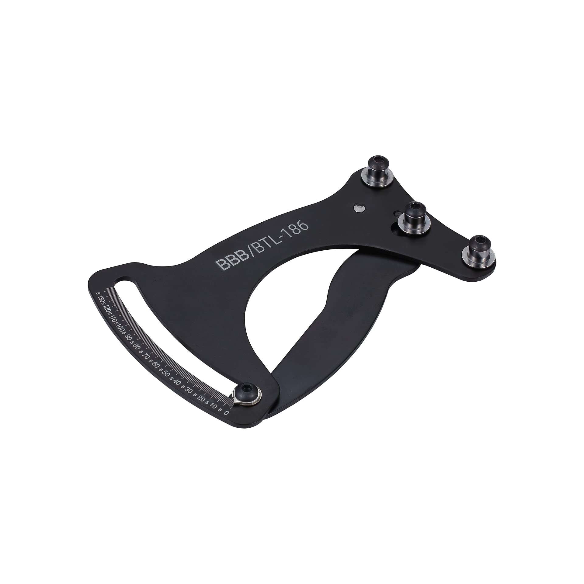 BBB Unisex's Tensiongauge - Llave de reparación de radios para taller, herramientas de mantenimiento de bicicletas BTL-186, color negro, talla única