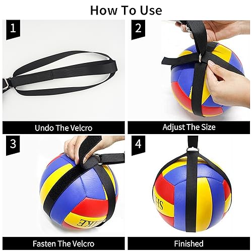 Omoojee Volleyball Spike Trainer, Volleyball Training Equipment Aids, Solo Serving & Spiking Practice Rebounder for Beginners & Pro