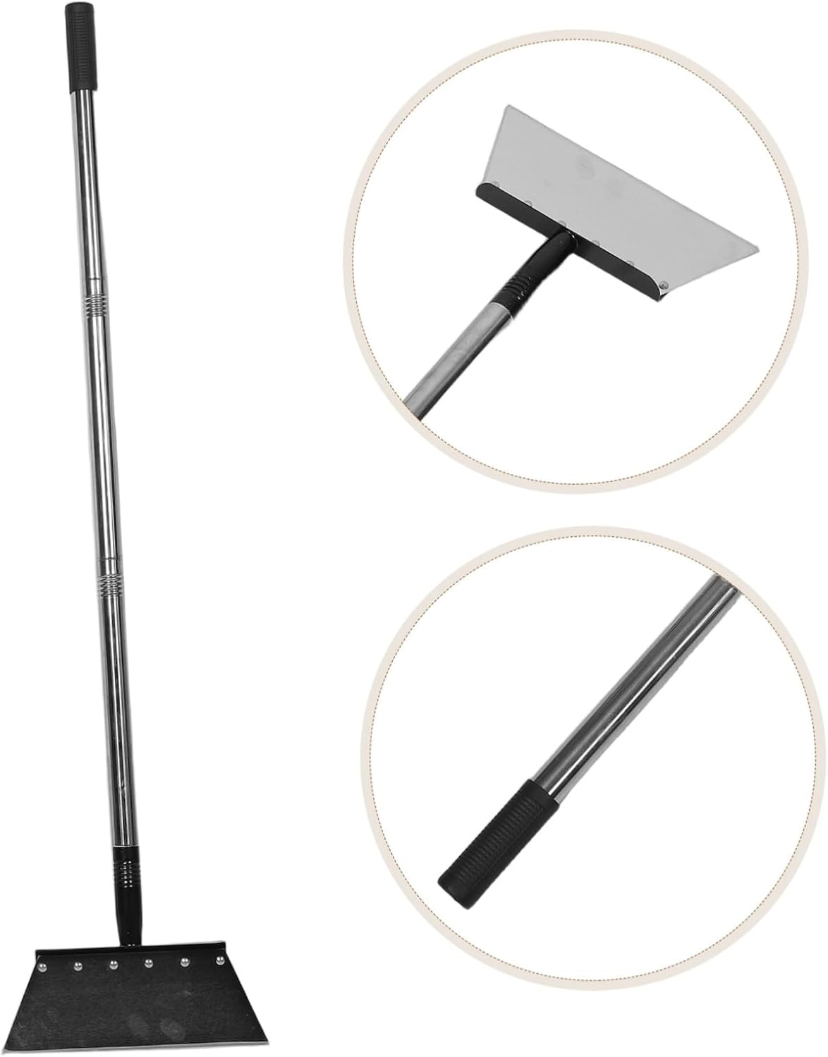 Boat Bottom Scraper 280mm Stainless Steel Handle Multifunctional Marine Cleaning Tool for Barnacle and Screw Attachment Removal on Large Vessels