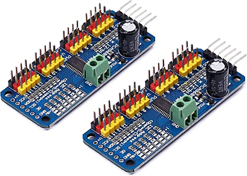 Image of REES52 2pcs PCA9685 16 Channel 12 bit PWM Servo Motor Driver I2C IIC Module for MG90S SG90 MG995 Compatible with Arduino Raspberry Pi