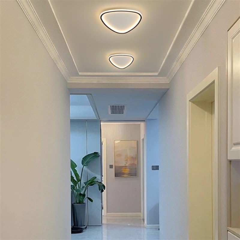 Plafonnier LED tricolore variable avec abat-jour silicone et structure fer noir
