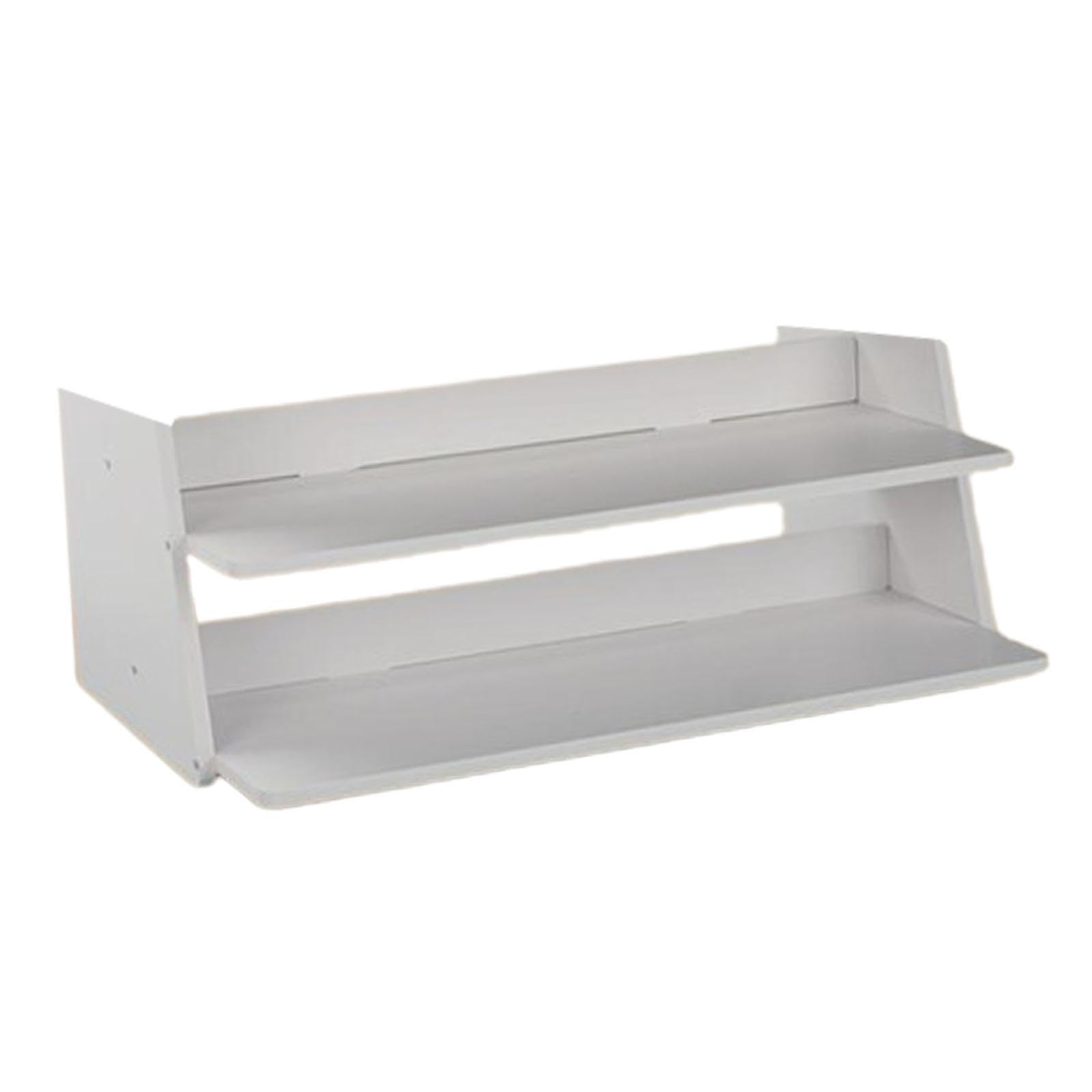Mini espositore durevole per modelli di veicoli, meravigliosa opzione per la collezione di auto da parcheggio in diorama in Per scala 1/32, espositore, Bianco, 2 strati