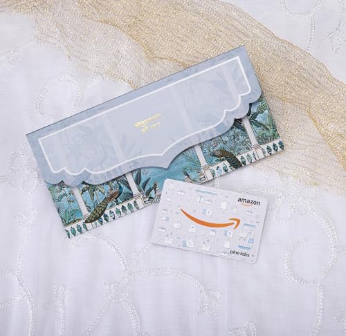Image of Amazon Pay Gift Card - Royal Peacock Theme Wedding Gift Envelope