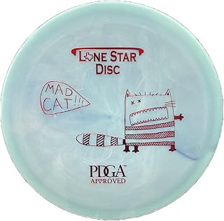Lone Star Disc Alpha Mad Cat | Overstable Disc Golf Fairway Driver | Durable & Smooth Premium Plastic | Great for Forehand and Backhand Shots | Colors May Vary
