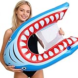 Pool Floats - Shark Design Floating Lounger,Pool Chair Float | for Beach Summer Vacation Relaxation Sunbathing Tanning Family